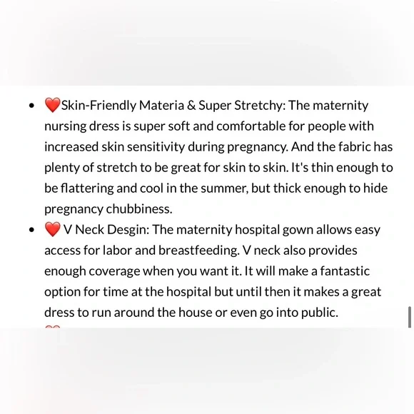 NEVER WORN Ekouaer Olive Green Maternity Nursing/Labor and Delivery Gown - Picture 7 of 8